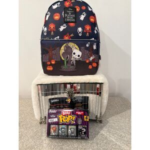 Funko NBC Halloween Mini Backpack + Bitty POP! 4-Pack NEW